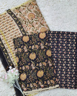 Premium Chanderi Unstitched Silk Suit Set – Floral Print Ethnic Wear with Dupatta