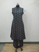 Mireya Elegance Blue A line Cotton Co-Ord Set