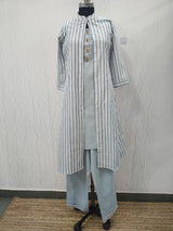 Saanvi Blue Horizon Cotton 3 Piece Set