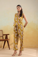 Mustard Bloom Printed Co-Ord Set
