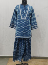 Meher Blue Serenity Ethnic Co-Ord Set