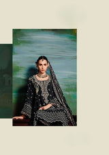 Jasmine Zariya suit set with embroidered Dupatta