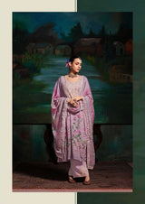 Jasmine Zariya suit set with embroidered Dupatta