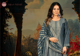 Noorani green banarsi suit set with dupatta