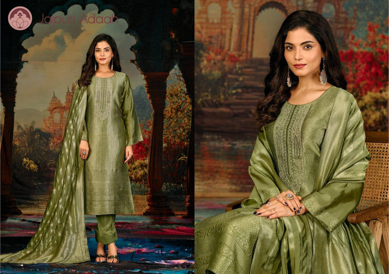 Noorani purple banarsi suit set with dupatta
