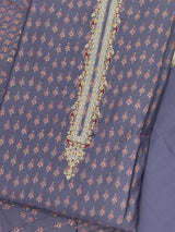 Nooran blue silk suit set with dupatta