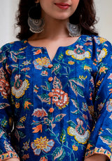 Vrinda Chanderi Silk Straight Fit Suit Set