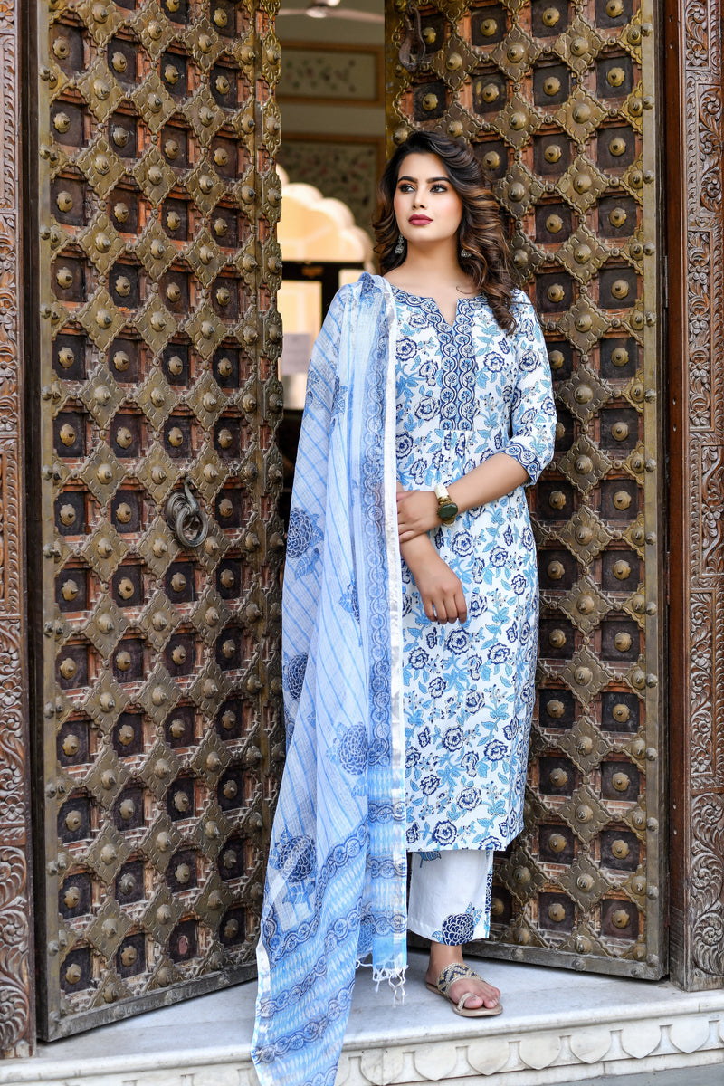 Comfortable Blues Kurta And Pant only