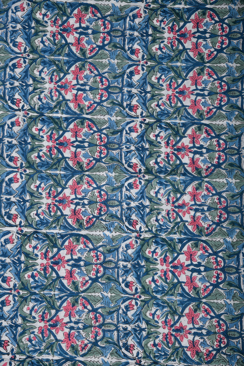 Royal Affairs Handblock Fabric (WIDTH 44 INCHES)