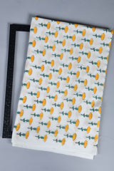 Summer Sunshine  Handblock Fabric (WIDTH 44 INCHES)