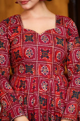 Aadhira Organza Dupatta Dress