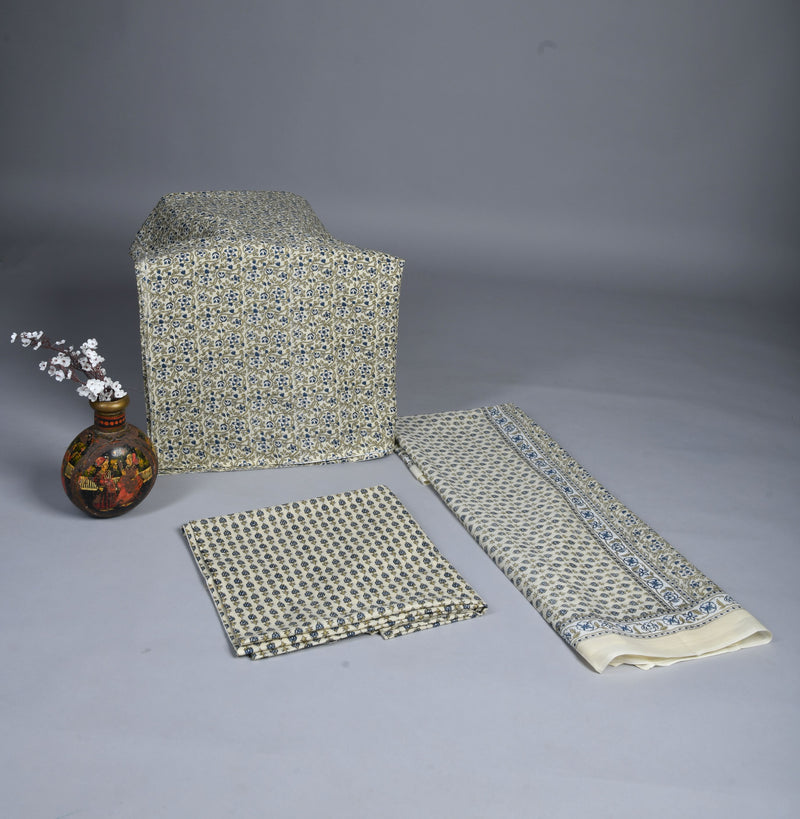 Alluring Unstitched Cotton Suit Set With Cotton Dupatta
