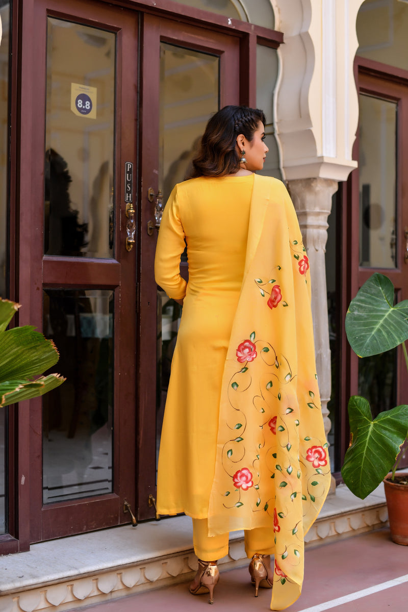 Amala Handpainted Suit Set