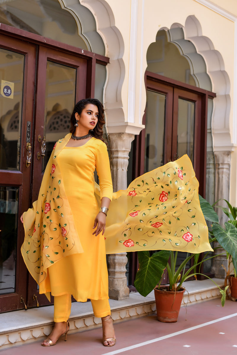 Amala Handpainted Suit Set