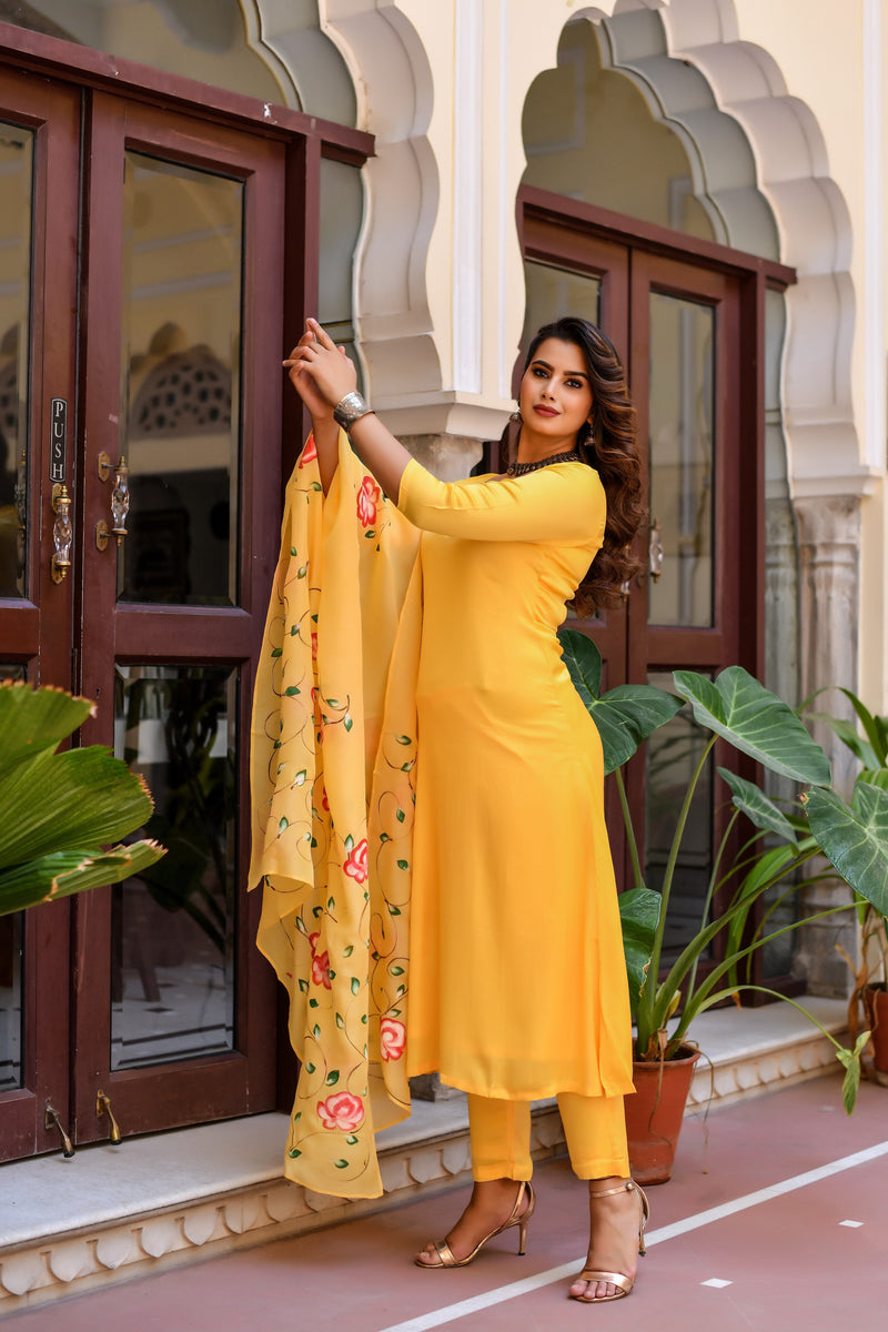 Amala Handpainted Suit Set