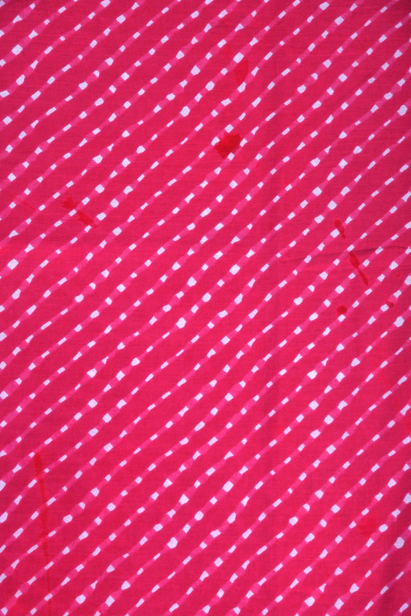 Pink Bhandani Cotton FABRIC (WIDTH 44 INCHES)