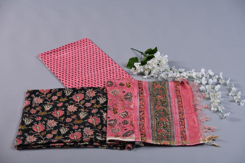 Premium Floral Unstitched Suit Set