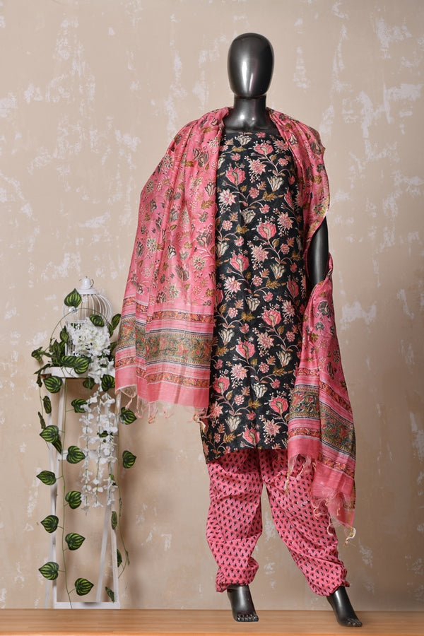 Premium Floral Unstitched Suit Set