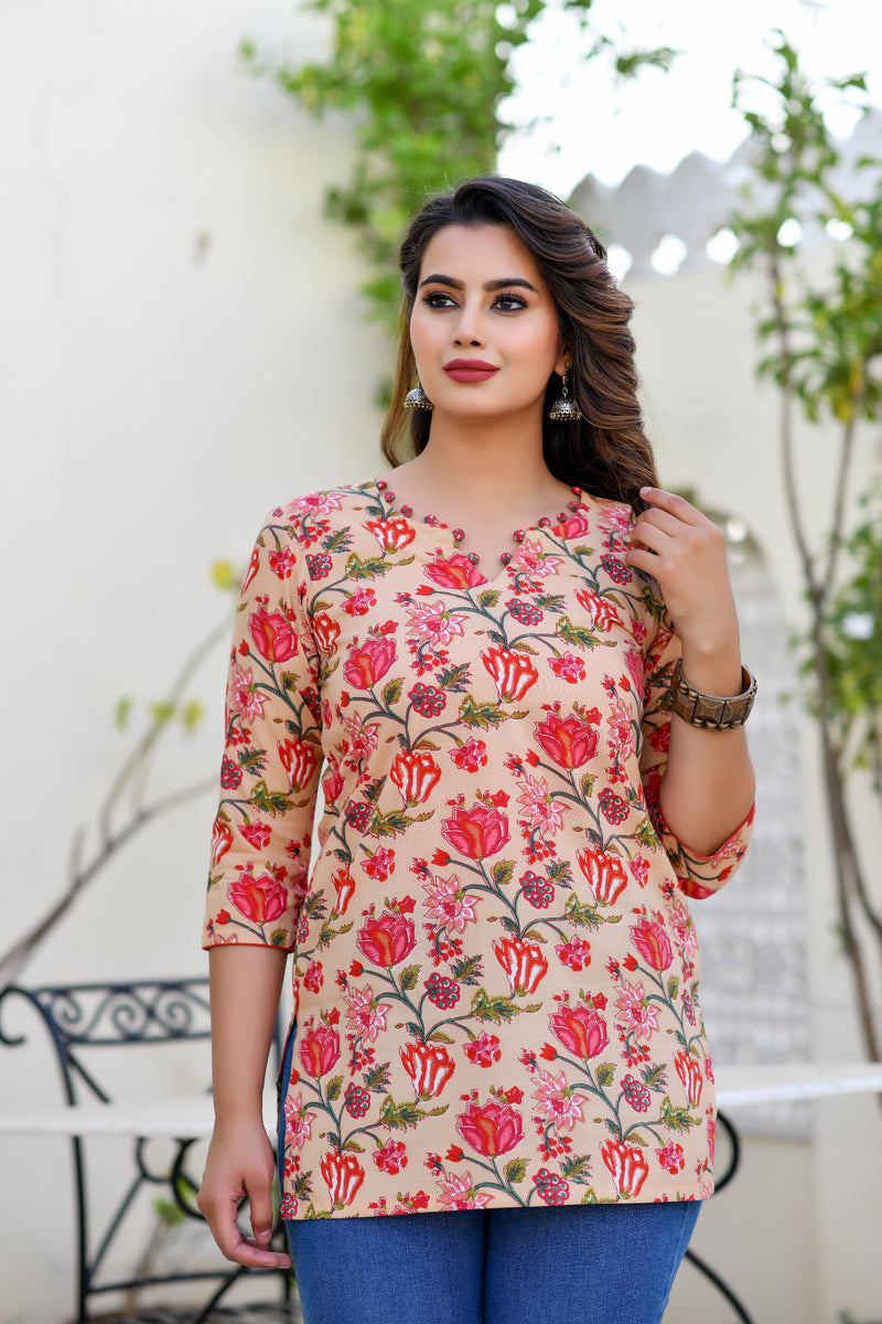 Red Roses Shorts Red Roses Short kurta