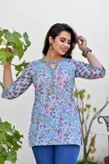 Sky Garden Cotton Short Kurta