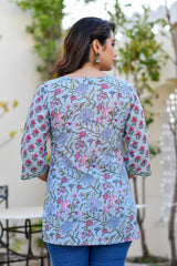 Sky Garden Cotton Short Kurta