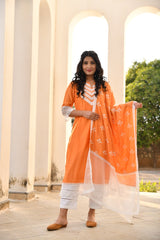 Kiara Lace Detailed Silk Suit Set