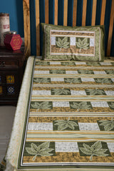Spring Palms Pure Cotton Queen Size Bedsheet