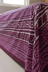 Lush Lavender Pure cotton Queen size bedsheet with pillow covers