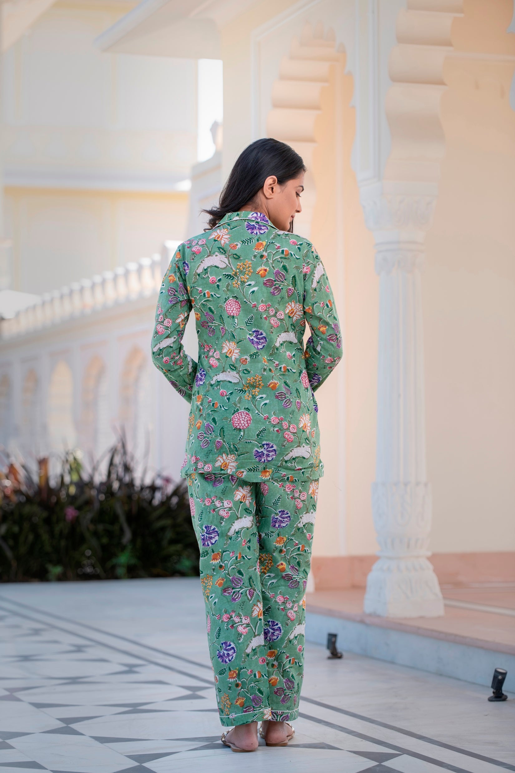 Lupi Night Suit Set - Green main image 1