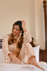 A Swirl With Joy Cotton Night Suit