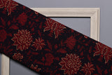 MAROON GOLD  FABRIC (WIDTH 44 INCHES)