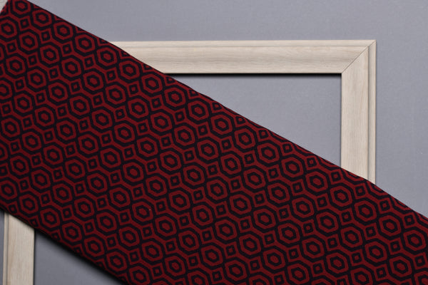 MAROON GOLD  FABRIC (WIDTH 44 INCHES)