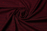 MAROON GOLD  FABRIC (WIDTH 42 INCHES)