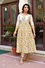 SUMMER SUNSHINE KURTA AND PANT ONLY