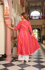 Aroushi Leheriya Anarkali Suit Set