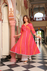 Aroushi Leheriya Anarkali Suit Set