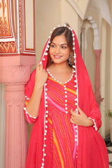 Aroushi Leheriya Anarkali Suit Set