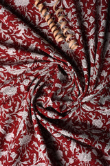 MESMERIZING MAROON FABRIC (WIDTH 42 INCHES)