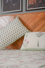 Ready To Rest Floral Pure Handblock King Size Bedsheet