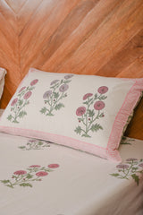Treasured Soft Pure Handblock Cotton King Size Bedsheet