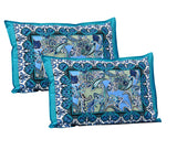 Heavenly Blue Floral Super Comfortable Queen Size Bedsheet